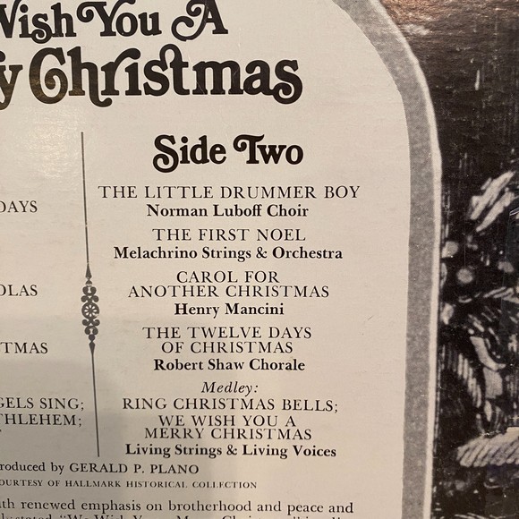 Vintage "We Wish You A Merry Christmas" Vinyl LP Record 33 RPM 1970 - Picture 5 of 9